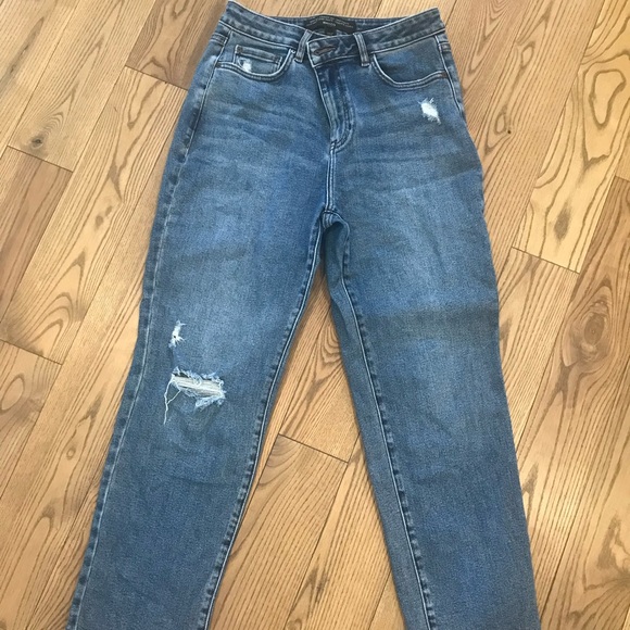 RW&CO Straight Leg High Rise Blue Jeans - Picture 9 of 11